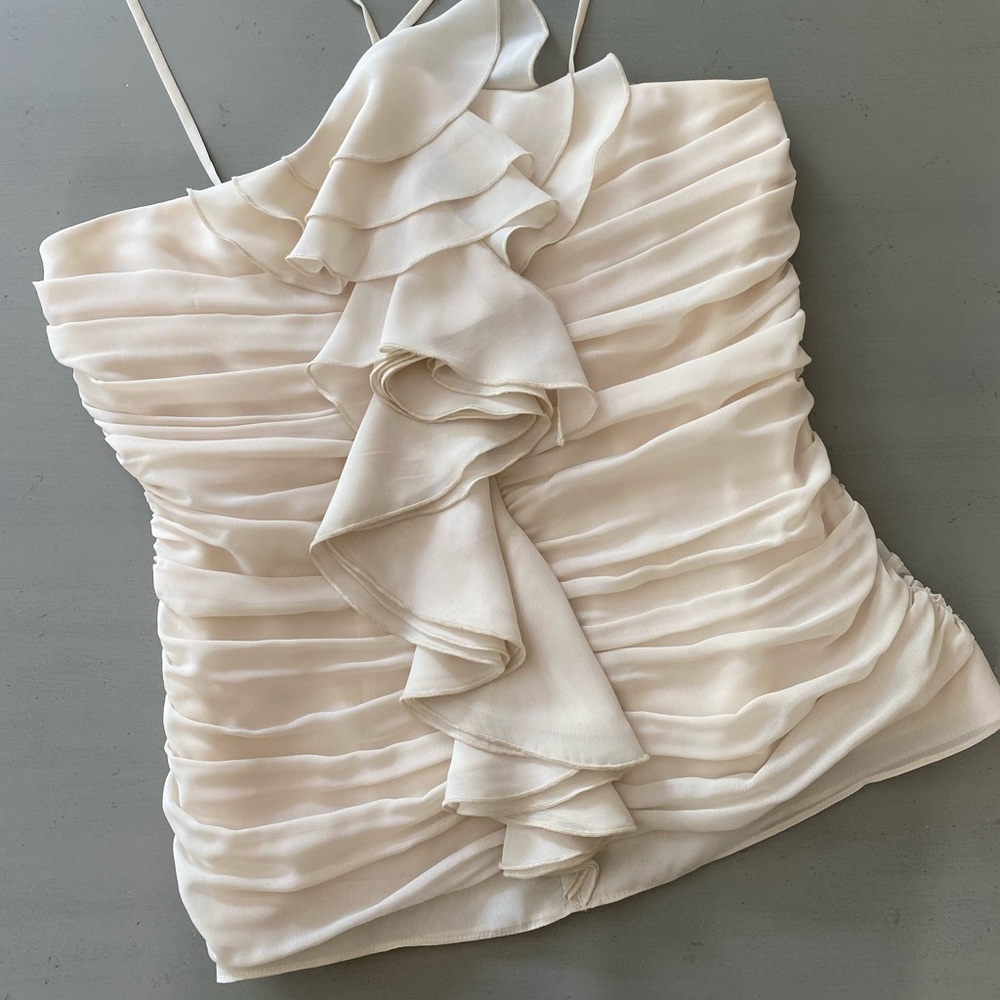 Nine West Rushed Cream Top - Picture 2 of 2